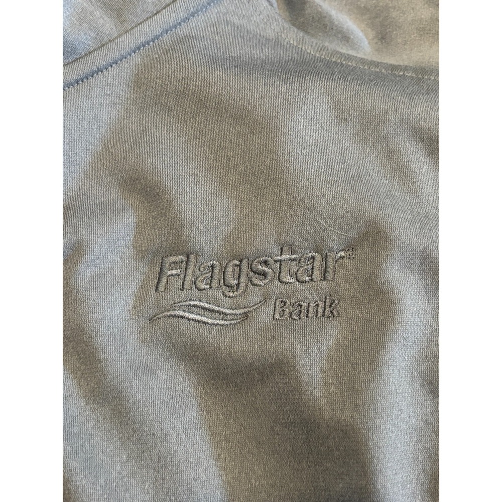 NWT The North Face Womens Large Grey Tech 1/4 Zip Fleece NF0A3LHC Flagstar Bank - Picture 3 of 7